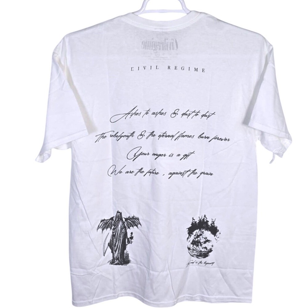 Civil Regime The Gift Classic Tee, White ,Men's , Size Large NEW